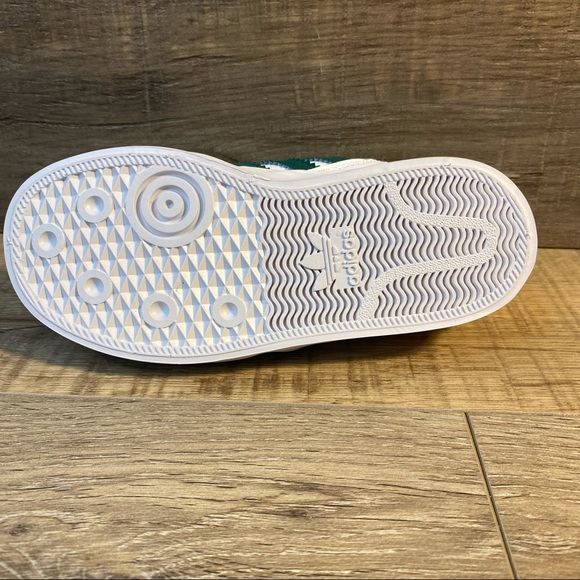 Adidas Hardcourt Low Infants ‘White Pine Green’ - Picture 5 of 6